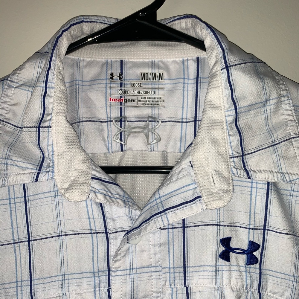 UNDER AMROUR MENS FISH SHIRT SZ M